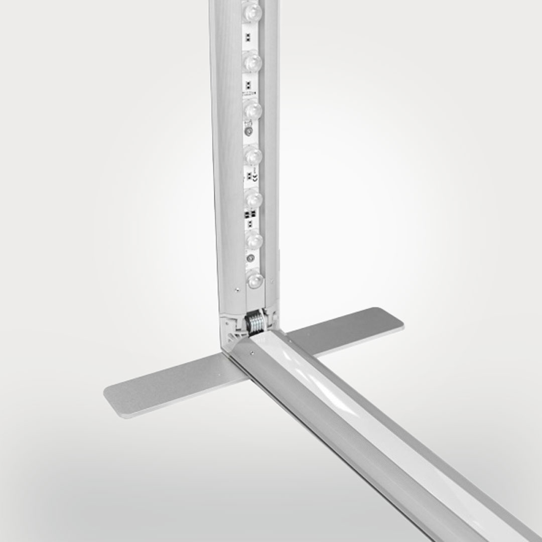 Detail Ansicht Aluprofil mit LED